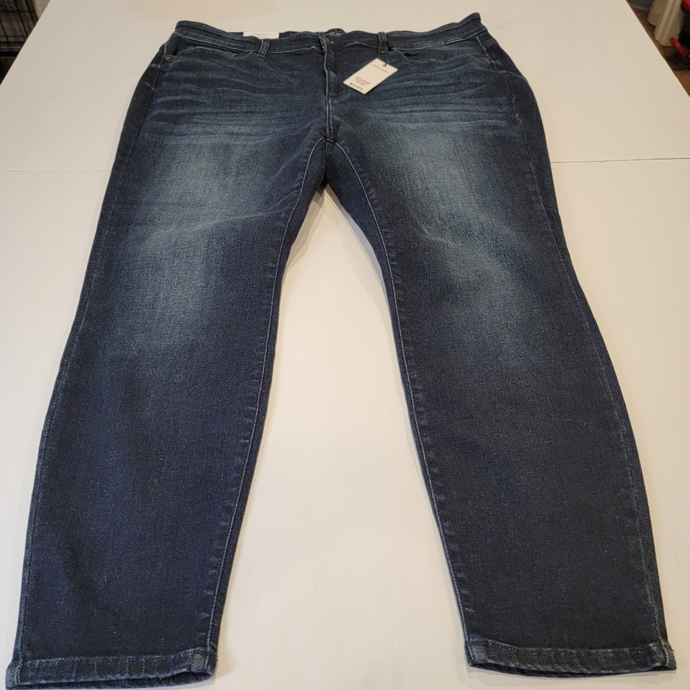 Judy Blue High Waist Skinny Jean Super Dark Wash Size 24W Plus Size NWT!